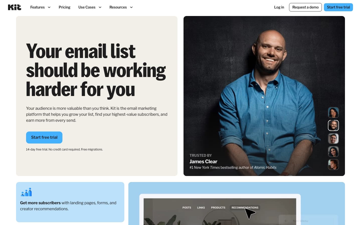 The Kit homepage